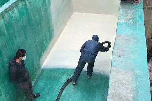 污水池廢水池防腐噴涂聚脲專用聚脲噴涂機工藝方案(圖2) 污水池廢水池防腐噴涂聚脲