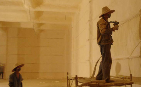 硬質聚氨酯冷庫噴涂設備(圖2) 硬質聚氨酯冷庫噴涂案例