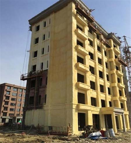 聚氨酯噴涂保溫(圖3) 聚氨酯噴涂保溫外墻施工